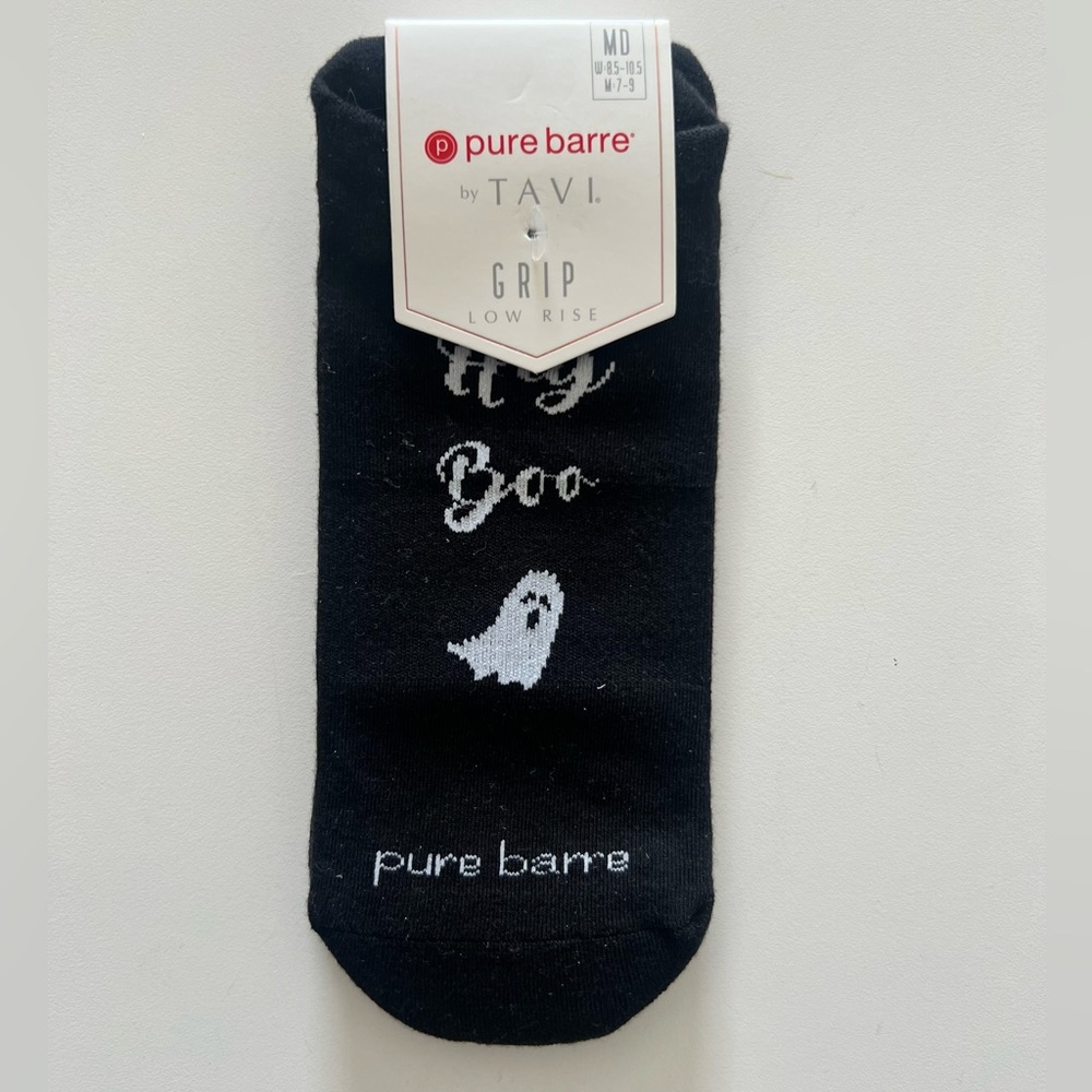 Pure Barre Hey Boo Grippy Socks